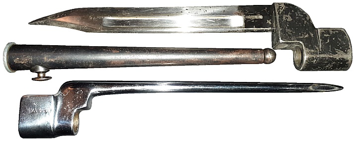 Groes Bild: Bajonettmesser und verchromtes Paradebajonett fr das Lee-Enfield No.4 Mk.1